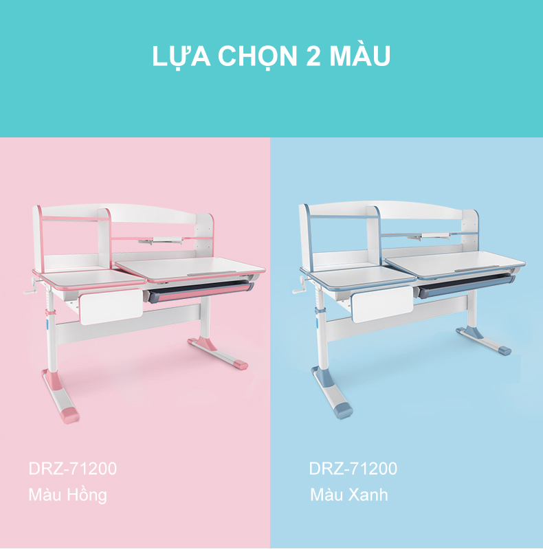 Bé có thể lựa chọn màu sắc phù hợp với mình
