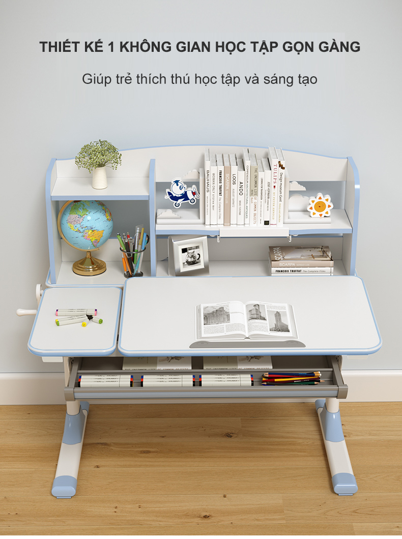 Thiết kế 1 không gian học tập gọn gàng Thiết kế 1 không gian học tập gọn gàng