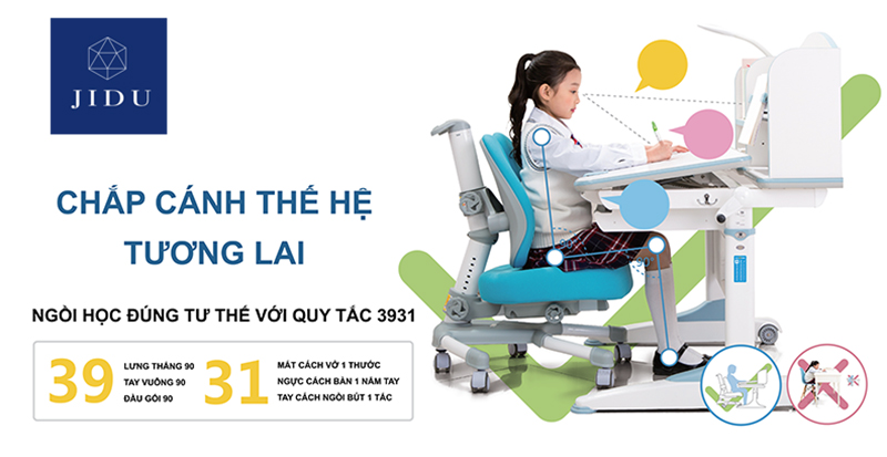 Quy tắc ngồi học đúng tư thế 3931 cho trẻ em