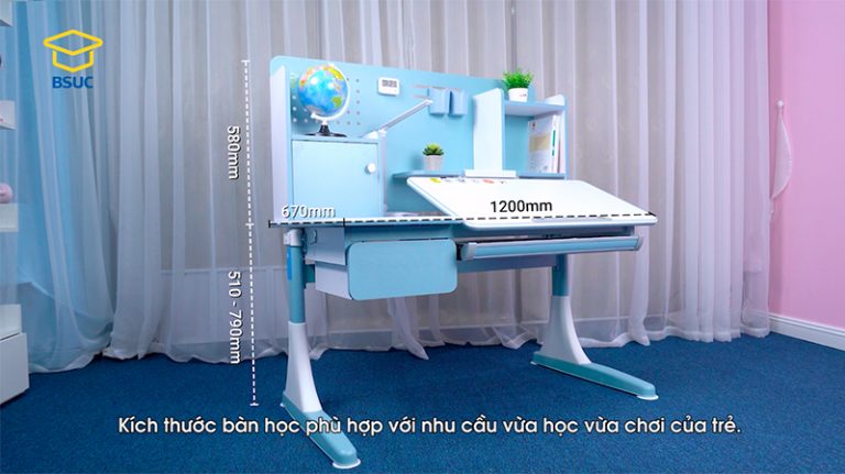 Kích thước của bàn học DS-91200L-1