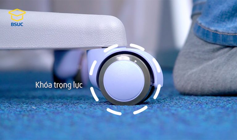 Bánh xe ghế DRY-502S tự động khoá trọng lực