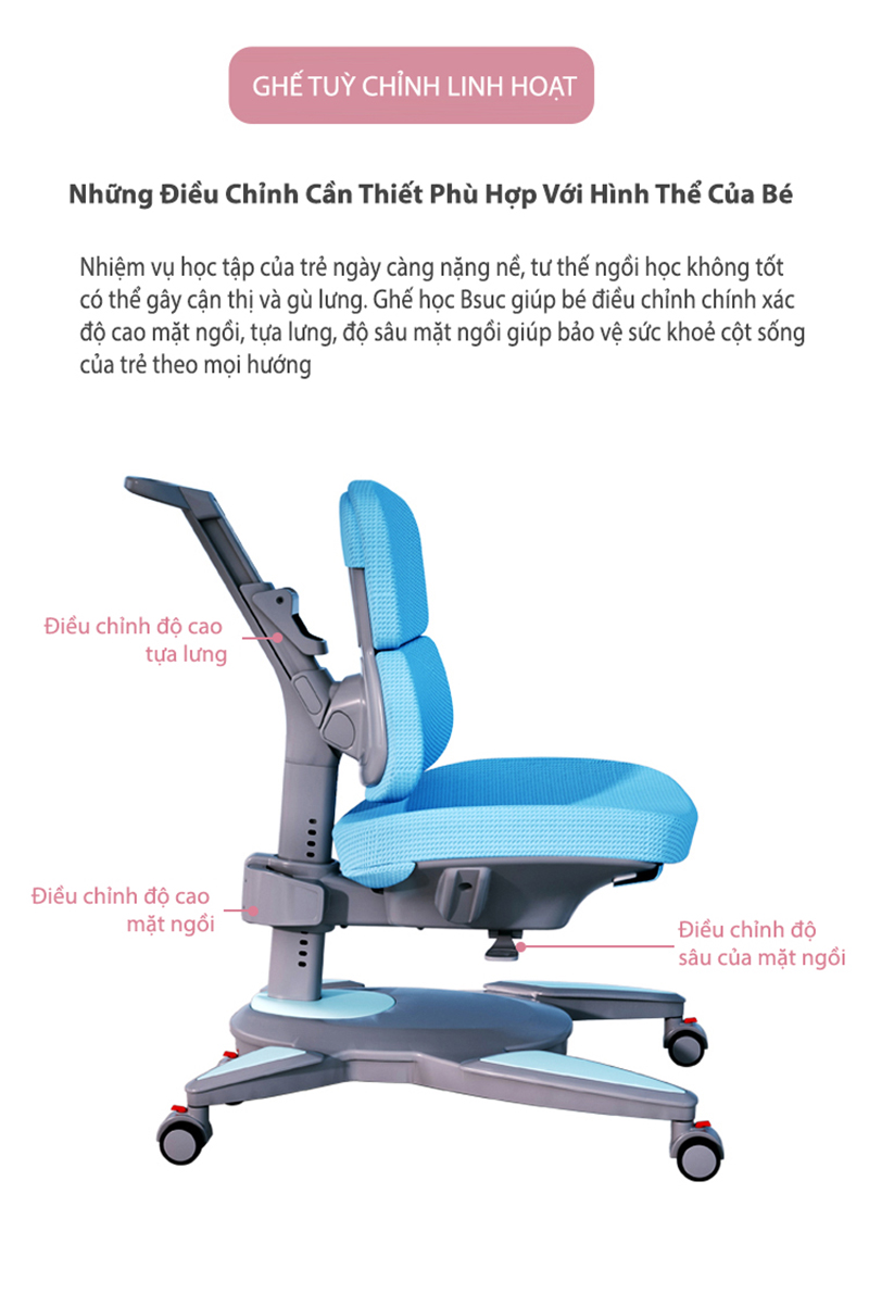 Ghế chống gù DRY-810 tuỳ chỉnh linh hoạt