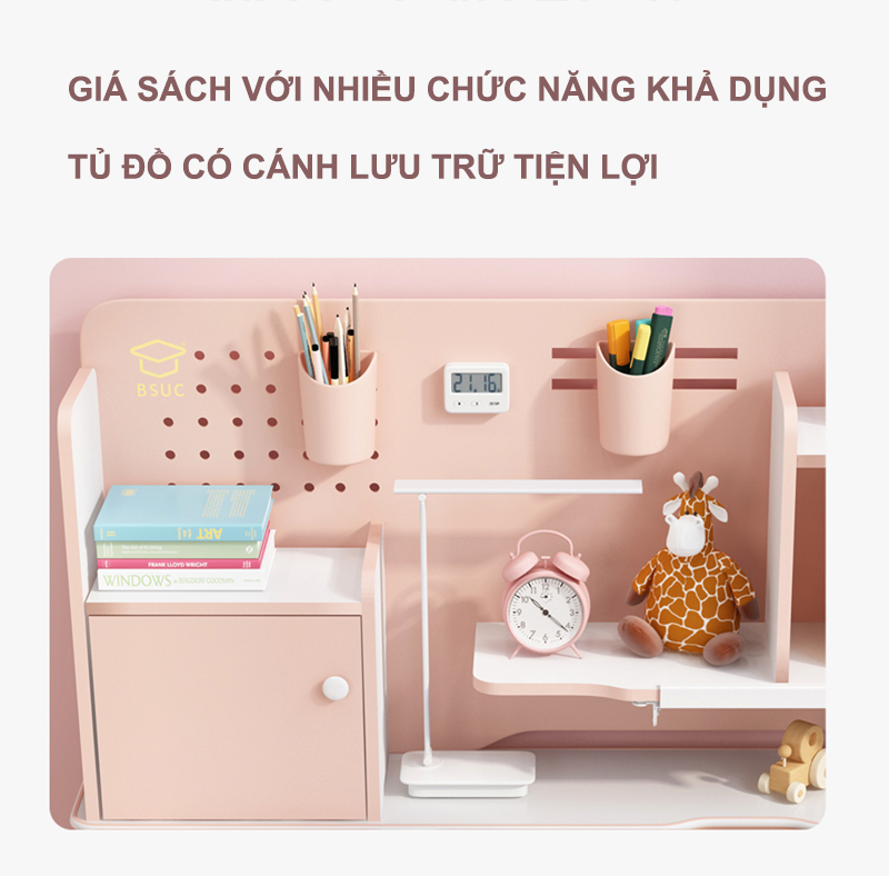 Tiện ích giá sách và tủ đồ tiện lợi cho bé