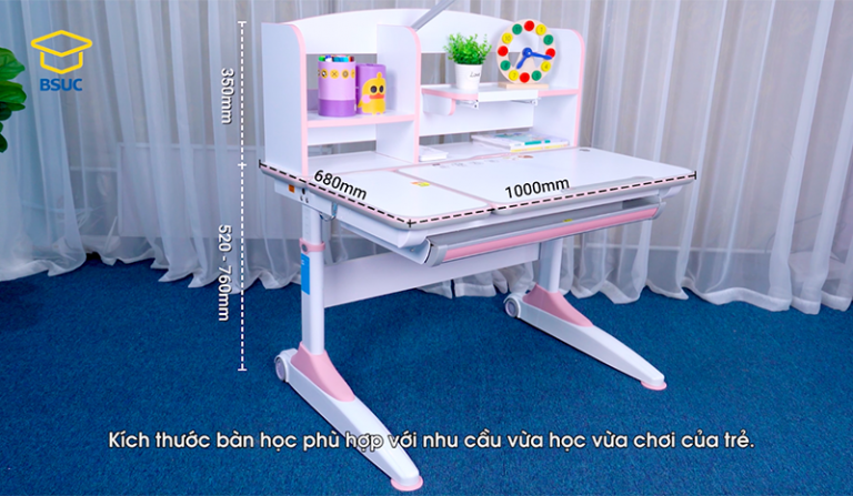 Kích thước của bàn học thông minh học sinh DRZ-10001