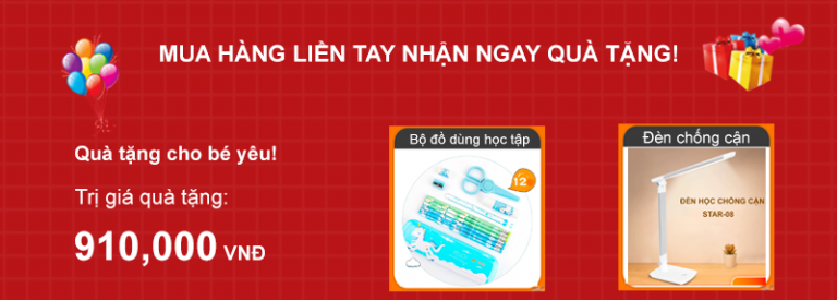Set quà tặng giá trị từ BSUC dành cho bé yêu.