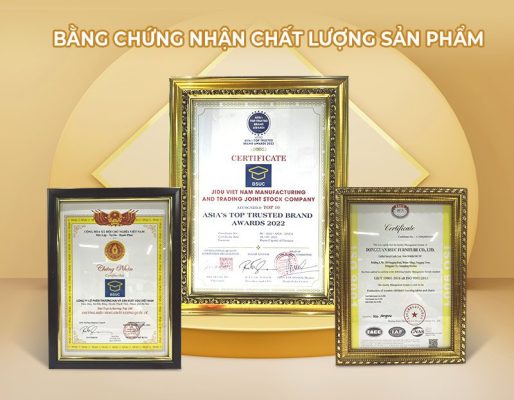 JiDu vinh dự nhận nhiều chứng nhận chất lượng trong nước và quốc tế.