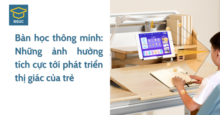 Bàn học thông minh: Ảnh hưởng tới phát triển thị giác của trẻ